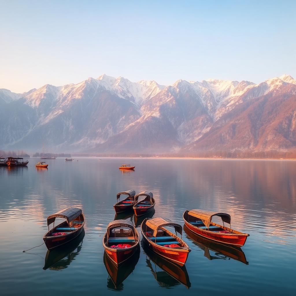 Kashmir valley at dawn